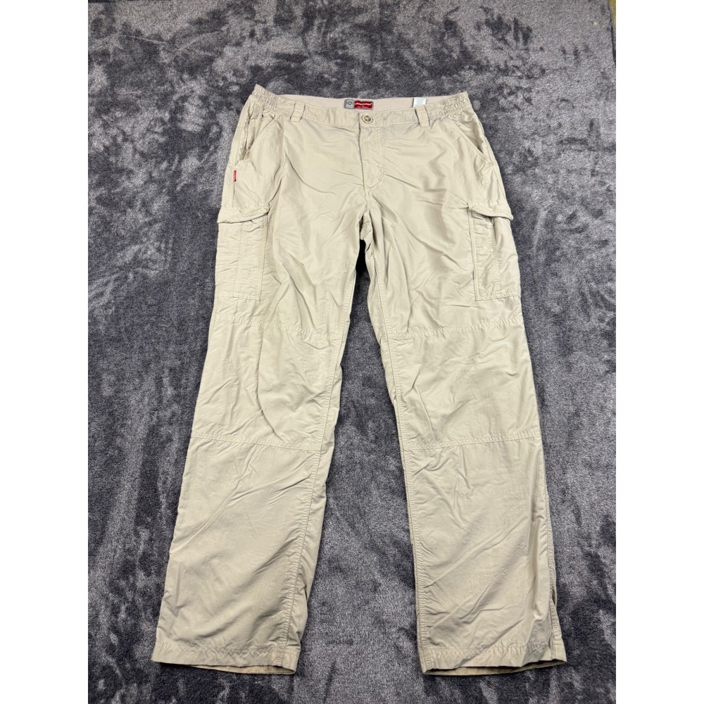 Craghoppers Cargo Pants Mens 40L Tan Insect Shield Hiking Trousers CSO368
